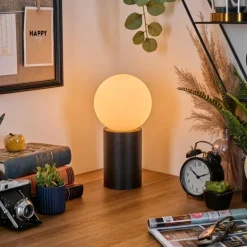 Gastor Boule lumineuse, Lampe de bureau, Lampe à poser Blanc, 1 lumière