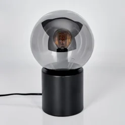 Gastor Boule lumineuse, Lampe de bureau, Lampe à poser Fumé, 1 lumière