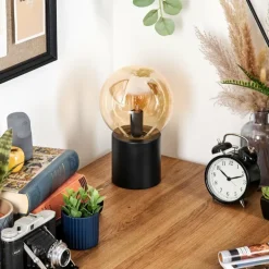 Gastor Boule lumineuse, Lampe de bureau, Lampe à poser Ambre, 1 lumière