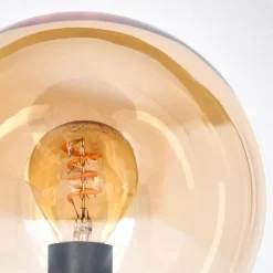 Gastor Boule lumineuse, Lampe de bureau, Lampe à poser Ambre, 1 lumière