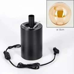 Gastor Boule lumineuse, Lampe de bureau, Lampe à poser Ambre, 1 lumière