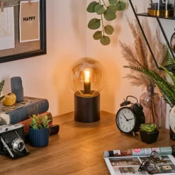 Gastor Boule lumineuse, Lampe de bureau, Lampe à poser Ambre, 1 lumière
