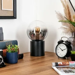 Gastor Boule lumineuse, Lampe de bureau, Lampe à poser Clair, Fumé, 1 lumière
