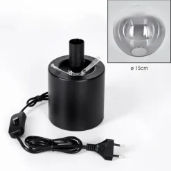 Gastor Boule lumineuse, Lampe de bureau, Lampe à poser Clair, Fumé, 1 lumière