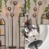 Gastor Boule lumineuse, Lampadaire Chrome, Fumé, 3 lumières