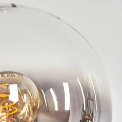 Gastor Boule lumineuse, Lampadaire Chrome, Clair, Fumé, 3 lumières