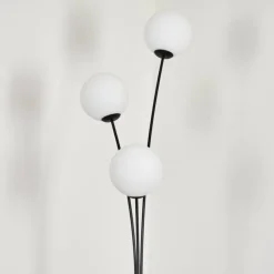 Gastor Boule lumineuse, Lampadaire Blanc, 3 lumières