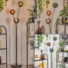 Gastor Boule lumineuse, Lampadaire Bleu, Vert, Cuivré, 3 lumières