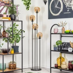 Gastor Lampadaire 30 cm Ambre, 4 lumières