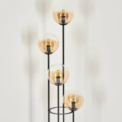 Gastor Lampadaire 30 cm Ambre, Clair, 4 lumières