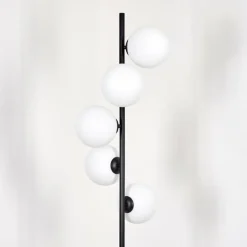 Gastor Lampadaire 33 cm Blanc, 5 lumières