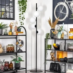 Gastor Lampadaire 33 cm Blanc, 5 lumières