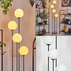 Gastor Lampadaire 30 cm Blanc, 4 lumières