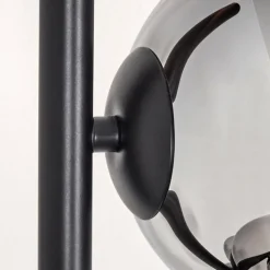 Gastor Lampadaire 33 cm Chrome, Fumé, 5 lumières