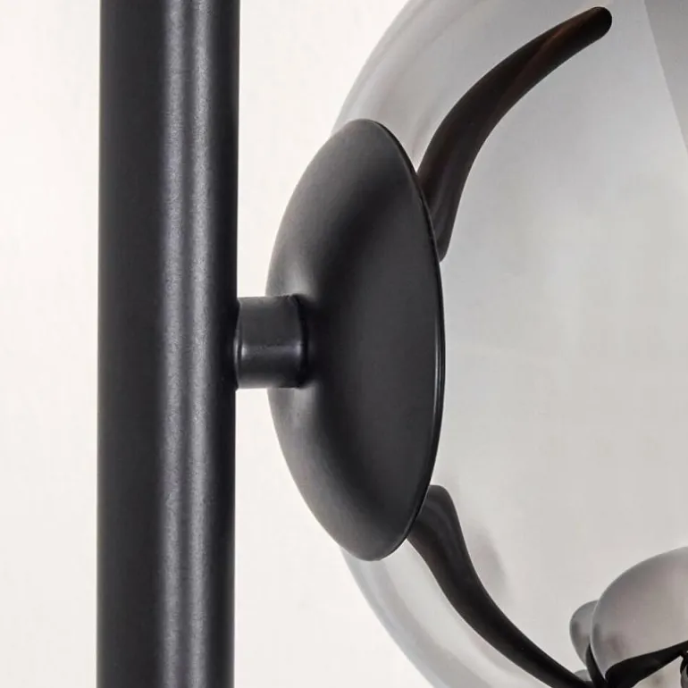 Gastor Lampadaire 33 cm Chrome, Fumé, 5 lumières