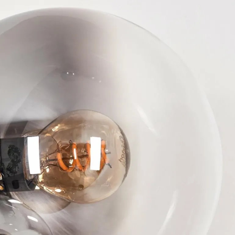 Gastor Lampadaire 33 cm Chrome, Clair, Fumé, 5 lumières