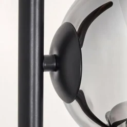 Gastor Lampadaire 33 cm Chrome, Clair, Fumé, 5 lumières