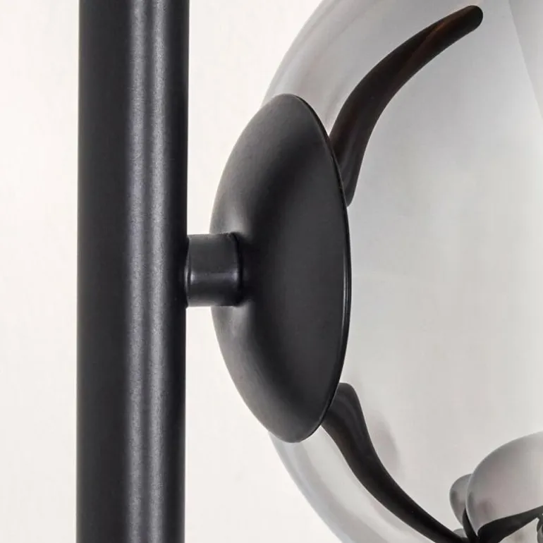 Gastor Lampadaire 33 cm Chrome, Clair, Fumé, 5 lumières