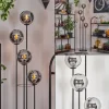 Gastor Lampadaire 30 cm Chrome, Fumé, 4 lumières