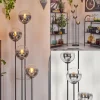 Gastor Lampadaire 30 cm Chrome, Clair, Fumé, 4 lumières