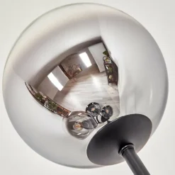 Gastor Lampadaire 30 cm Chrome, Clair, Fumé, 4 lumières