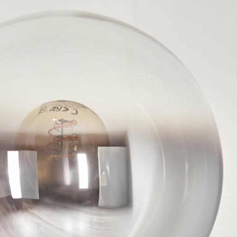 Gastor Lampadaire 30 cm Chrome, Clair, Fumé, 4 lumières