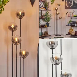 Gastor Lampadaire 30 cm Clair, Fumé, 4 lumières