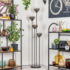 Gastor Lampadaire 30 cm Clair, Fumé, 4 lumières