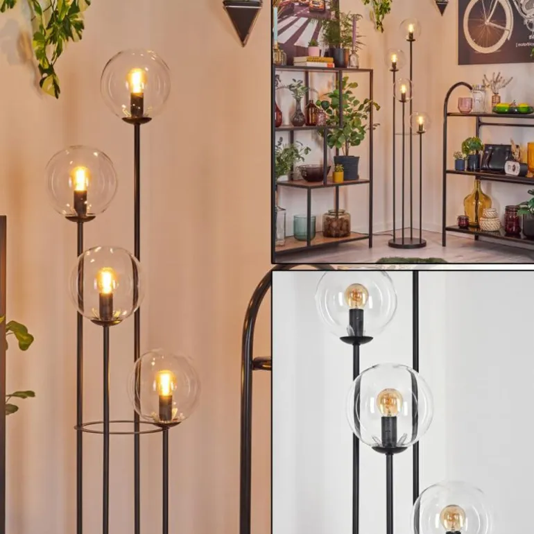 Gastor Lampadaire 30 cm Clair, 4 lumières