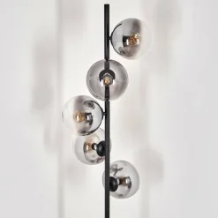 Gastor Lampadaire 33 cm Noir, 5 lumières