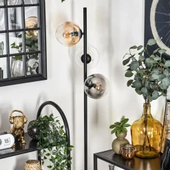 Gastor Lampadaire 31 cm Noir, 3 lumières