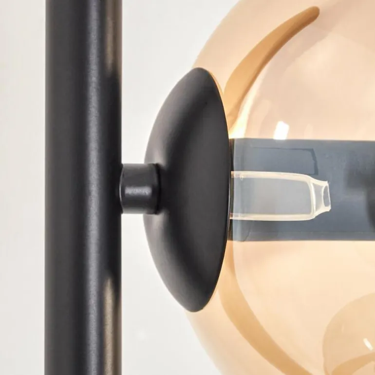 Gastor Lampadaire 31 cm Noir, 3 lumières