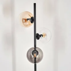 Gastor Lampadaire 31 cm Noir, 3 lumières