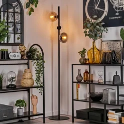 Gastor Lampadaire 31 cm Noir, 3 lumières