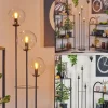 Gastor Lampadaire 30 cm Noir, 3 lumières