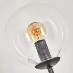 Gastor Lampadaire 30 cm Noir, 3 lumières
