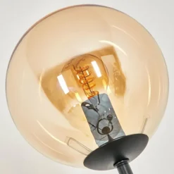 Gastor Lampadaire 30 cm Noir, 3 lumières