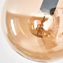 Gastor Lampadaire Ambre, Clair, Fumé, 3 lumières