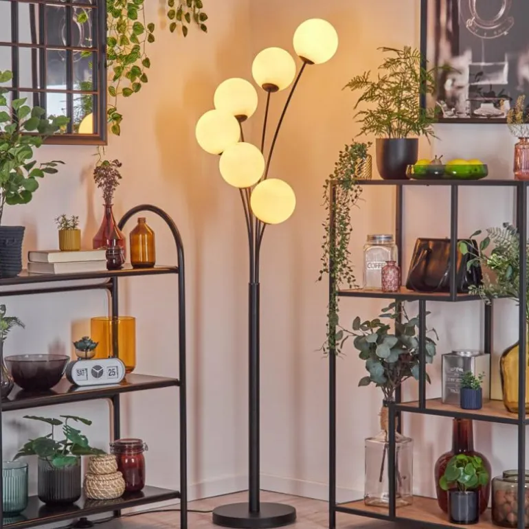 Gastor Lampadaire Blanc, 6 lumières