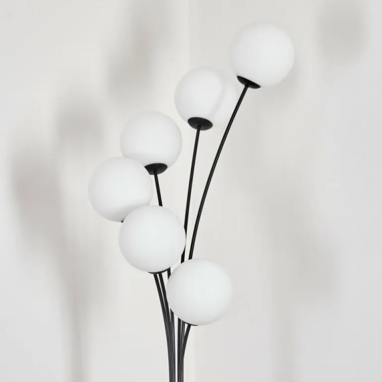 Gastor Lampadaire Blanc, 6 lumières