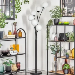 Gastor Lampadaire Blanc, 6 lumières