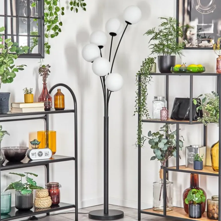 Gastor Lampadaire Blanc, 6 lumières