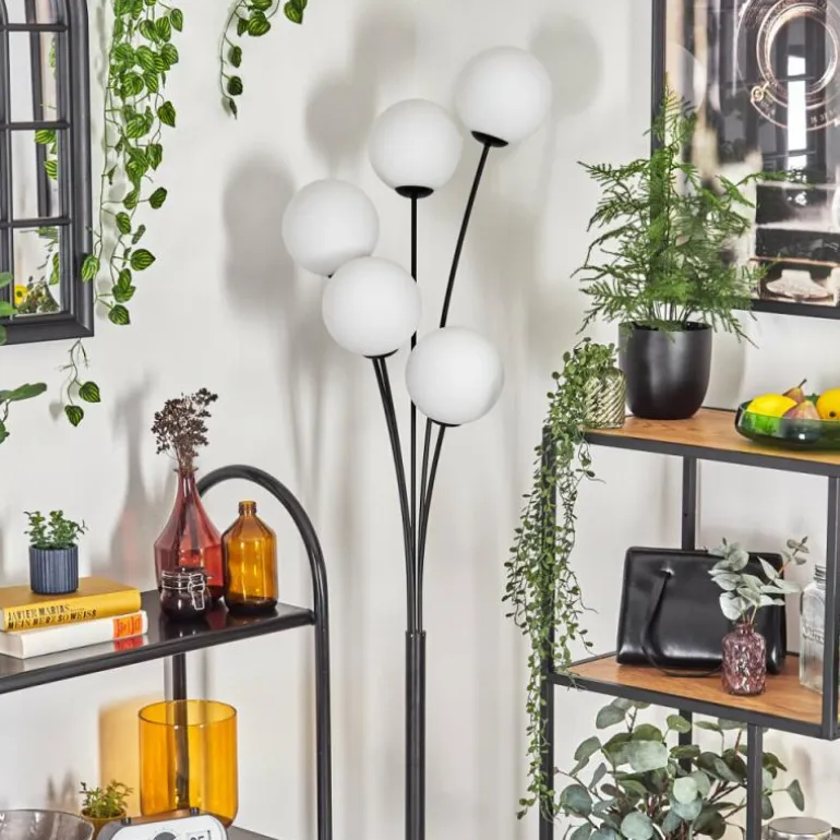 Gastor Lampadaire Blanc, 5 lumières