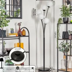 Gastor Lampadaire Blanc, 5 lumières
