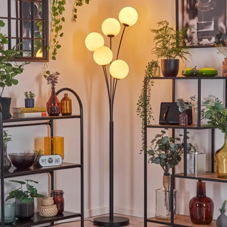 Gastor Lampadaire Blanc, 5 lumières