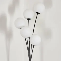 Gastor Lampadaire Blanc, 5 lumières