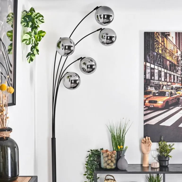 Gastor Lampadaire Chrome, 5 lumières