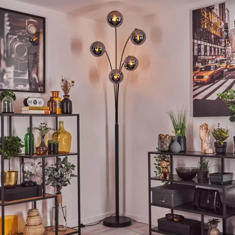 Gastor Lampadaire Chrome, 5 lumières