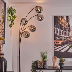 Gastor Lampadaire Chrome, 5 lumières