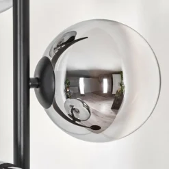 Gastor Lampadaire Chrome, Clair, Fumé, 3 lumières